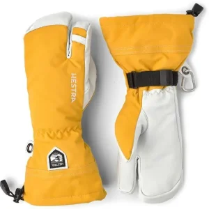Kracherpreis Hestra Army Leather Heli Ski 3 Finger, mustard