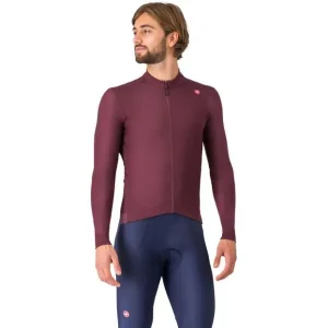Castelli Espresso Thermal Jersey, deep bordeaux Preisknaller