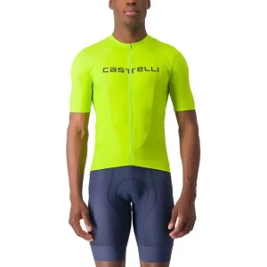 Top-Preis Castelli Elements Jersey, electric lime/deep green