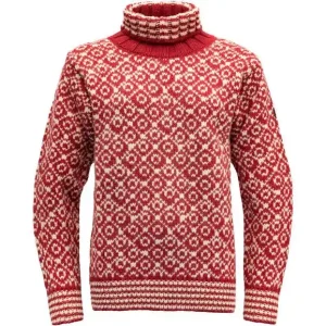 Devold Svalbard Wool High Neck, hindberry/offwhite Online Kaufen
