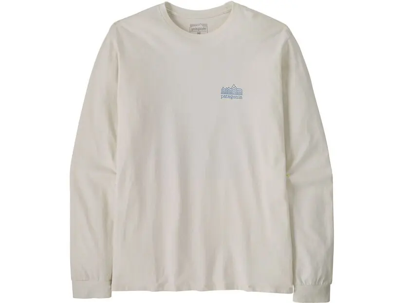 Expressversand Patagonia Long-Sleeved Strataspire Responsibili-Tee, birch white