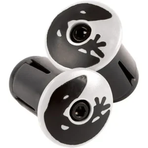 Zertifiziert Lizard Skins Road Bar End Plugs, diamond white