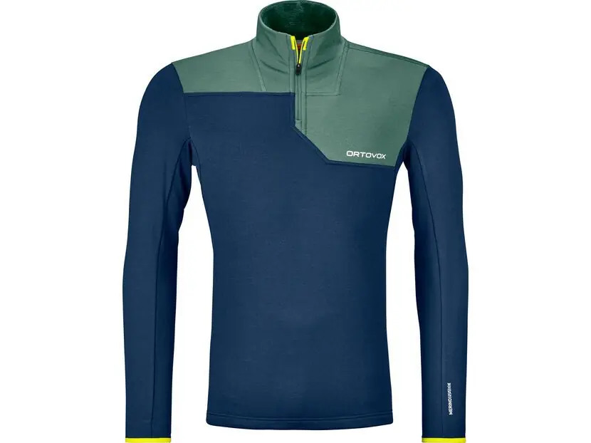 Ortovox Merino Fleece Light Zip Neck M, deep ocean Top-Angebot