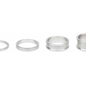 Echt Wolf Tooth Precision Headset Spacers - 3/5/10/15 mm Kit, raw silver