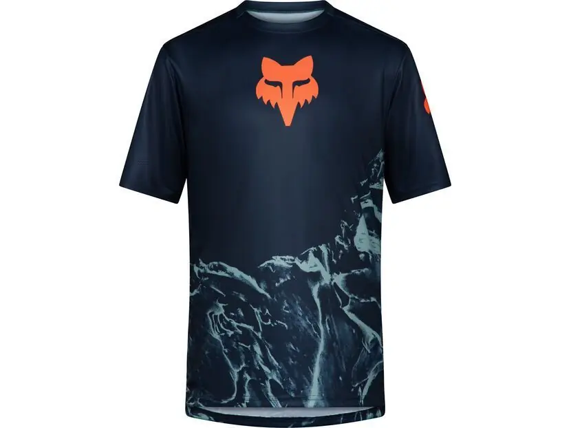 Saisonangebot Fox Ranger Short Sleeve Jersey Image Print, arctic blue