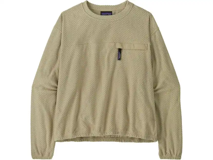 Preis Gesenkt Patagonia Women's Textured Fleece Crewneck, weathered stone