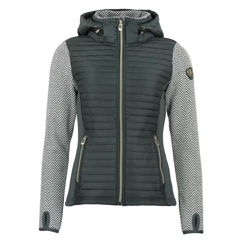 Peak Mountain Fleece-Jacke mit abnehmbarem Kapuze und gesteppten Einsätzen für Damen Andomo Jetzt Kaufen