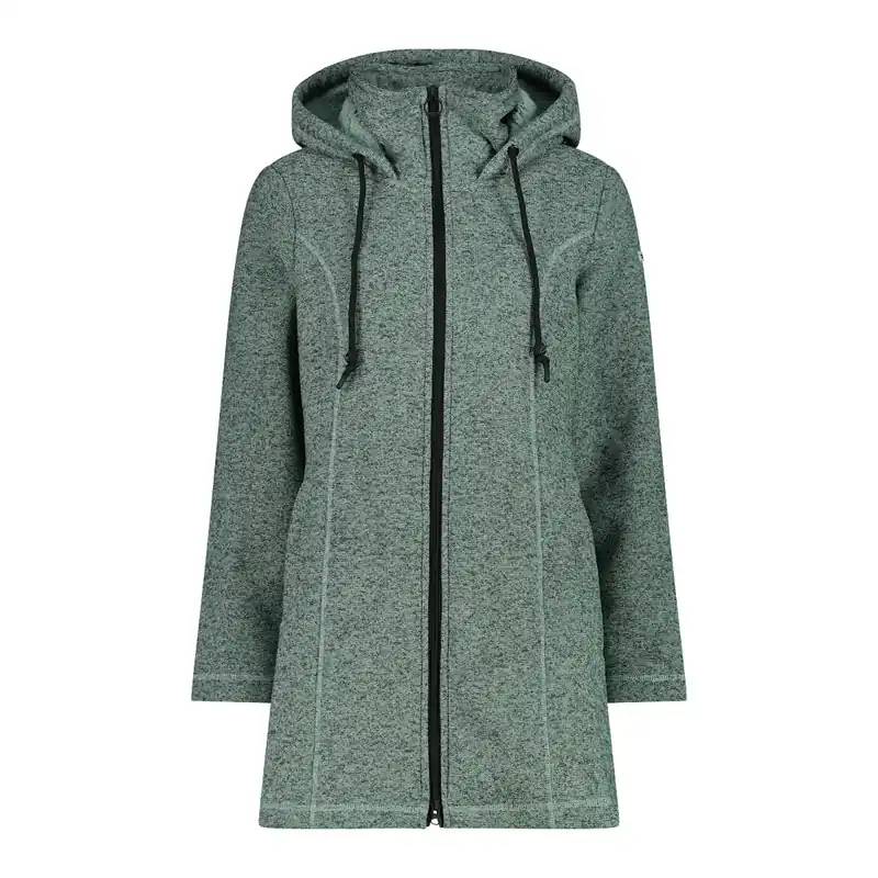Nur Für Kurze Zeit CMP Parka mit Kapuze aus technischem, meliertem Fleece mit Kunstfell Damen