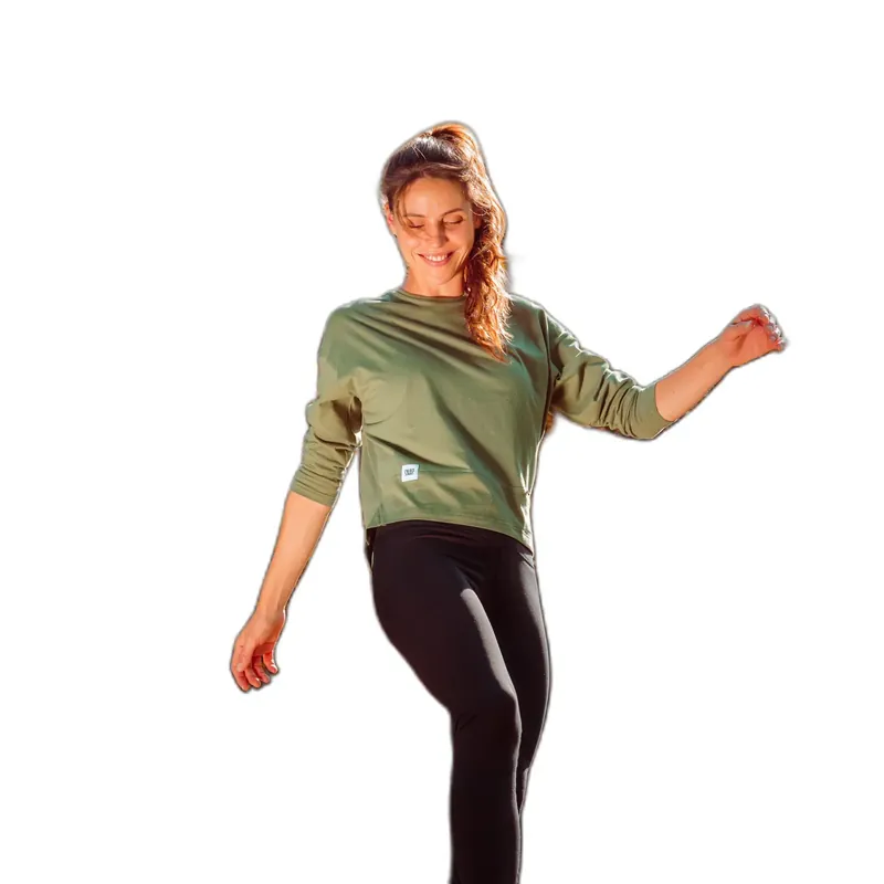 Top-Angebot Snap Climbing T-Shirt mit Tasche Langarm, Damen