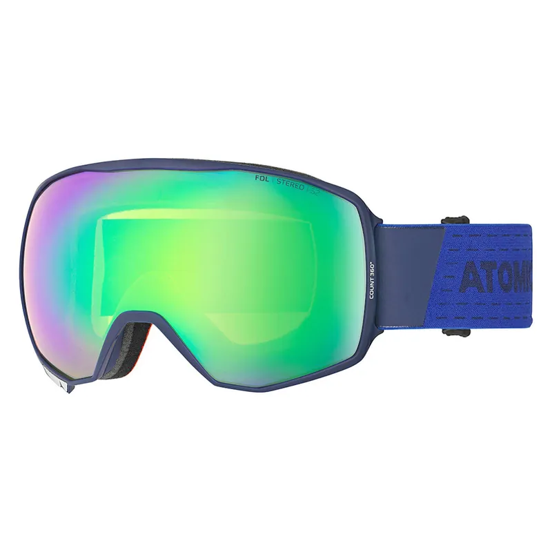 Neuheit ATOMIC Count 360° Stereo Skibrille blau