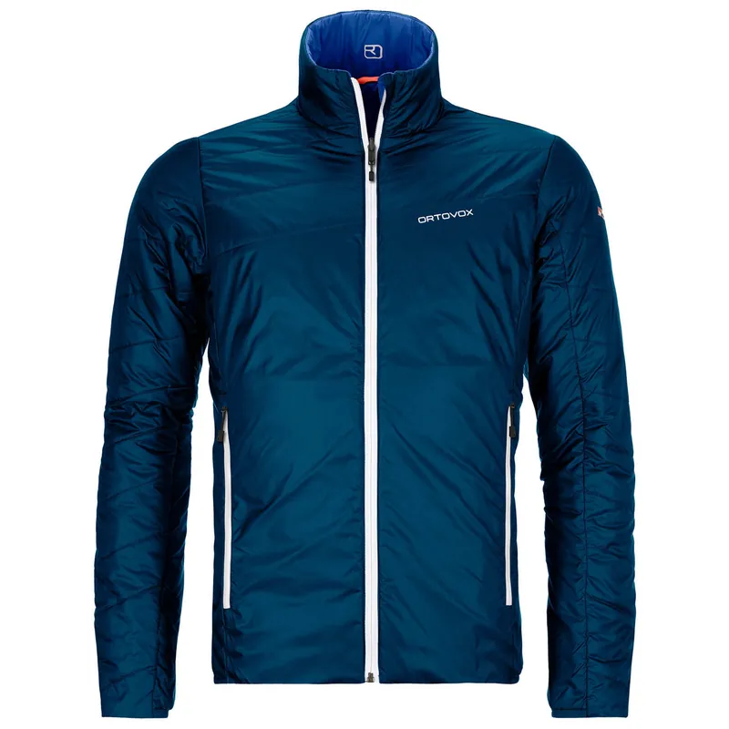 Sichere Zahlung ORTOVOX Swisswool Piz Boval Jacket Herren Isolationsjacke blau