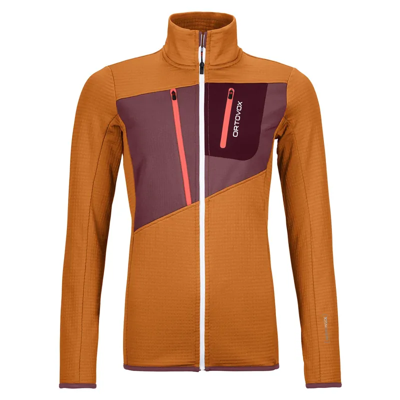 ORTOVOX Fleece Grid Jacket W Fleecejacke braun Kracherpreis