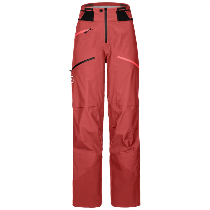 Ortovox 3L Deep Shell Pants Damen Hardshellhose rot Saisonangebot