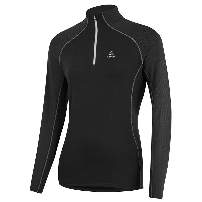 Top-Preis Löffler W Midlayer Fine Stripe Transtex Damen Shirt schwarz