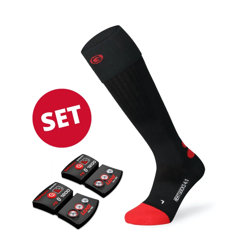 Lenz heat socks 4.1 Toe Cap Socken Set incl. RC 1200mh Akku Pack Highlight