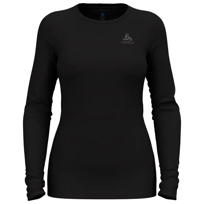 Günstig t-shirt odlo bl crew ls merino 260 black