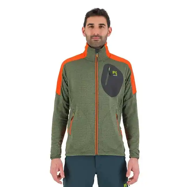 Solange Der Vorrat Reicht fleece karpos puez fleece thyme/spicy orange
