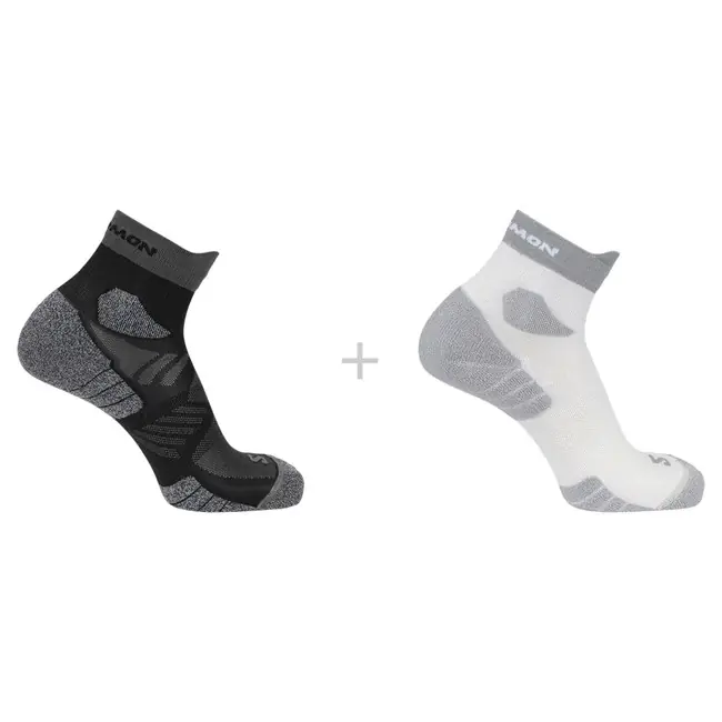 Expressversand socken salomon socks aero ankle 2x white/black/