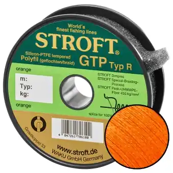 Echt STROFT GTP Typ R Geflochtene Angelschnur 150m orange