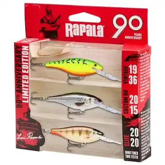 Rapala Shad Rap Elite Wobbler Set 90 Jahre Forelle Barsch Limited Markenprodukt