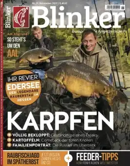 Abverkauf Blinker Zeitschrift 11-2017 November mit Gratisheft
