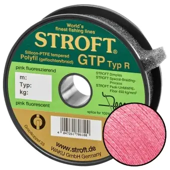 STROFT GTP Typ R Geflochtene Angelschnur 125m pink fluor Top-Seller