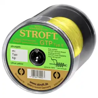 Stroft Schnur GTP Typ E geflochten zitrusgelb 400m Sichere Zahlung