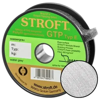 Kracherpreis Stroft Schnur GTP Typ E geflochten wassergrau 100m