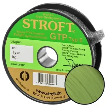 Stroft Schnur GTP Typ E geflochten olivgrün 300m Kracherpreis
