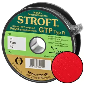 STROFT GTP Typ R Geflochtene Angelschnur 300m rot Mega-Angebot