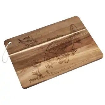 Delphin CarpBoard Schneidebrett Akazienholz mit Karpfen Ausverkauf