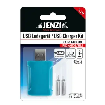 Direkt Vom Hersteller Jenzi USB-Ladegerät inkl 2 Stabbatterien