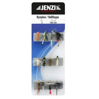 Jenzi Insektenimitate Fliegenset Naßfliegen-Nymphen 12Stk. Jetzt Bestellen