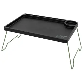 Schnäppchen Delphin Klapptisch iDeal für Karpfentouren Schwarz 52x35x24cm