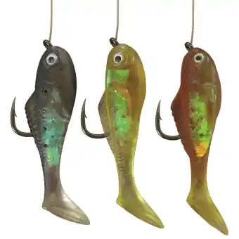 Neu Jenzi Barsch-Hegenen Fishlis mit Gummifischen