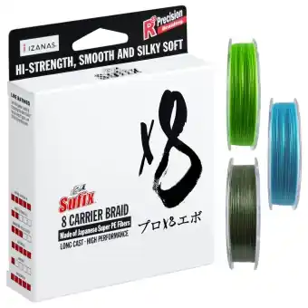 Sufix Geflochtene x8 Angelschnur 150m Neue Ware