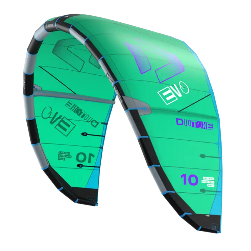 DUOTONE Evo 2026 Kite Package C16 Green/7.0m/144cm/XS-S Rabatt