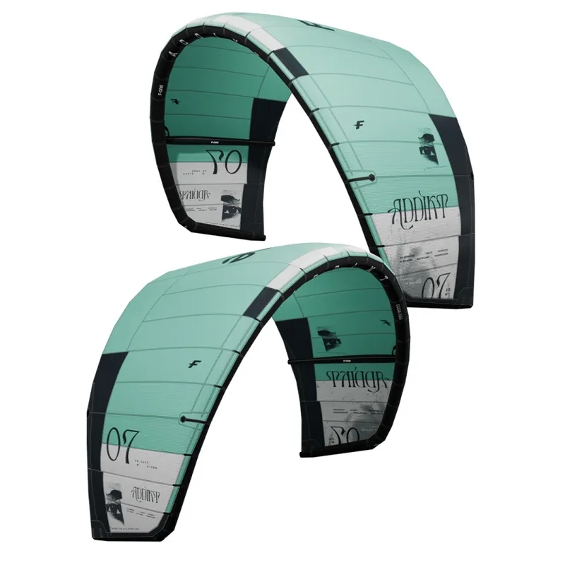 Aktuell F-ONE Addikt Tec 2025 BLACK / MINT/3.5m