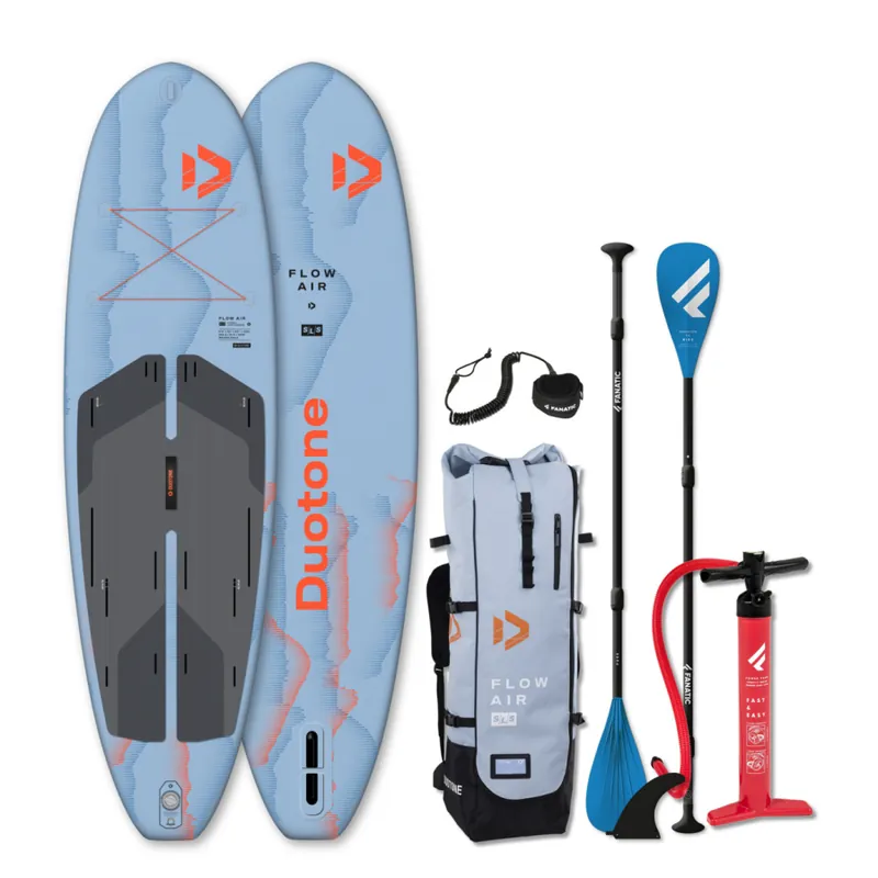 Neuheit DUOTONE iSUP Package Flow Air SLS 9'8"