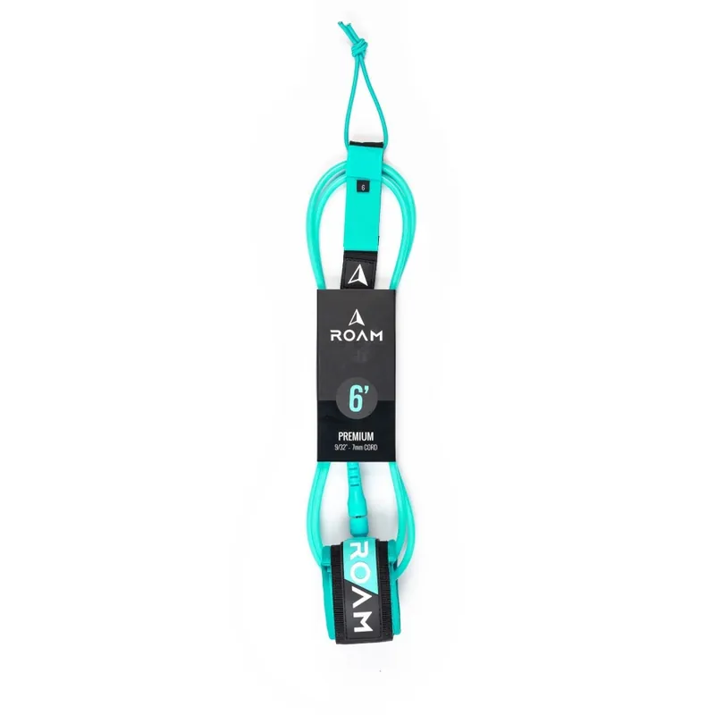 ROAM Surfboard Leash Premium 6.0 183cm 7mm Grün Angebot